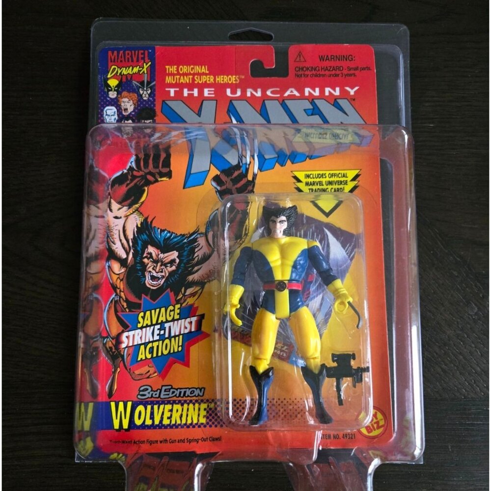 Toy‎ Biz Marvel X-Men Action Figure: Wolverine 1992 3rd Edition (Protector Case)